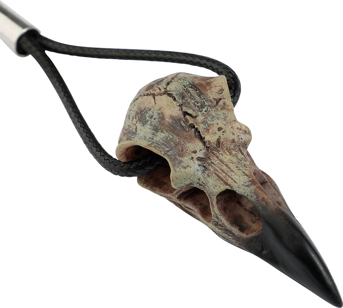 4068143335942 - Raven Skull Keychain Schlüsselanhänger multicolor
