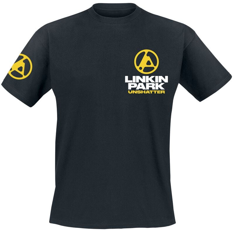 Linkin Park T-Shirt - Yellow Photo Logo - S bis 5XL - für Männer - Größe XXL - schwarz  - Lizenziertes Merchandise!