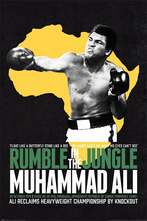 Muhammad Ali Rumble in the Jungle Poster multicolor