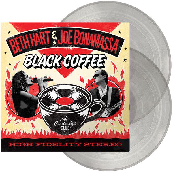 Joe Hart, Beth & Bonamassa Black coffee LP transparent