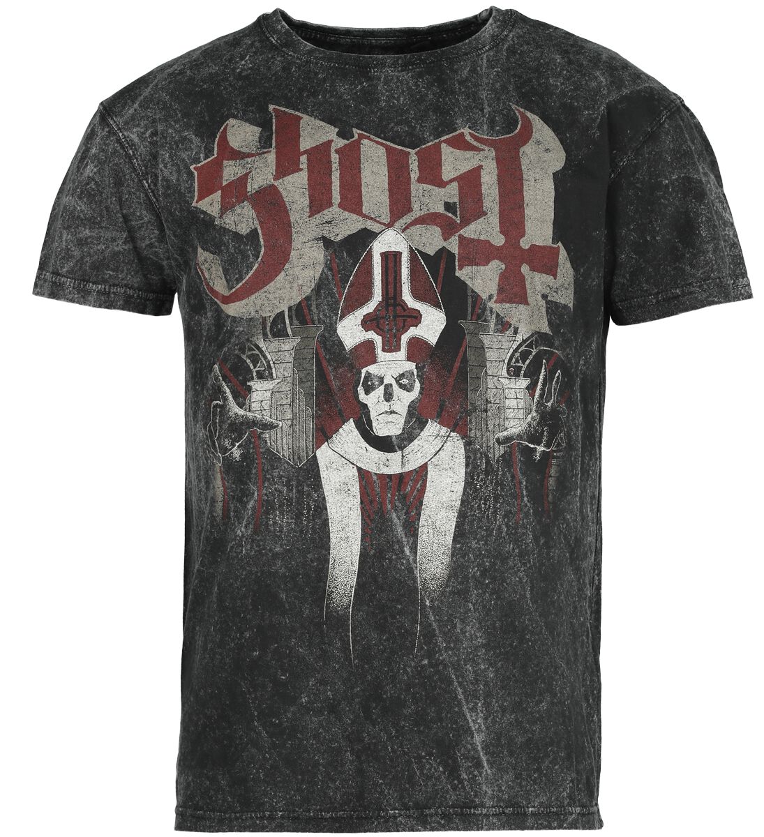 Ghost T-Shirt - Papa Wrath - S bis XL - für Männer - Größe S - anthrazit  - Lizenziertes Merchandise!