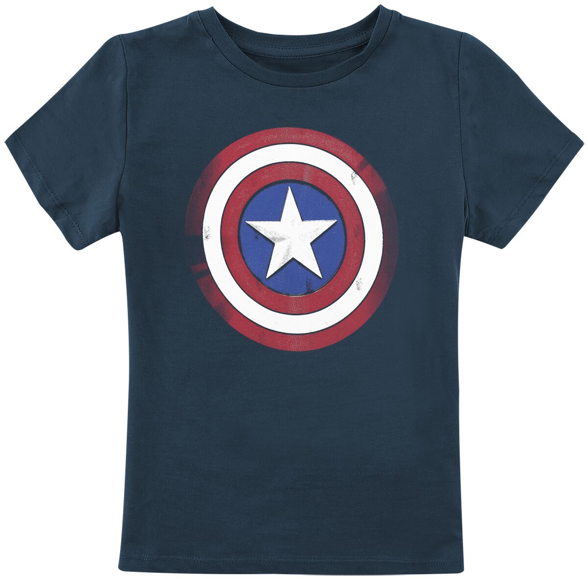 Image of Captain America Kids - Shield Kinder-Shirt navy