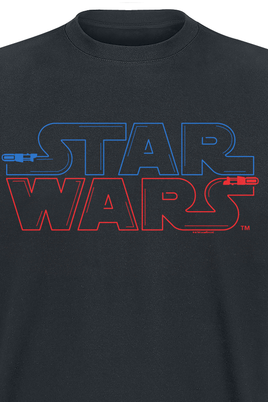 Star Wars Lightsaber T-Shirt schwarz
