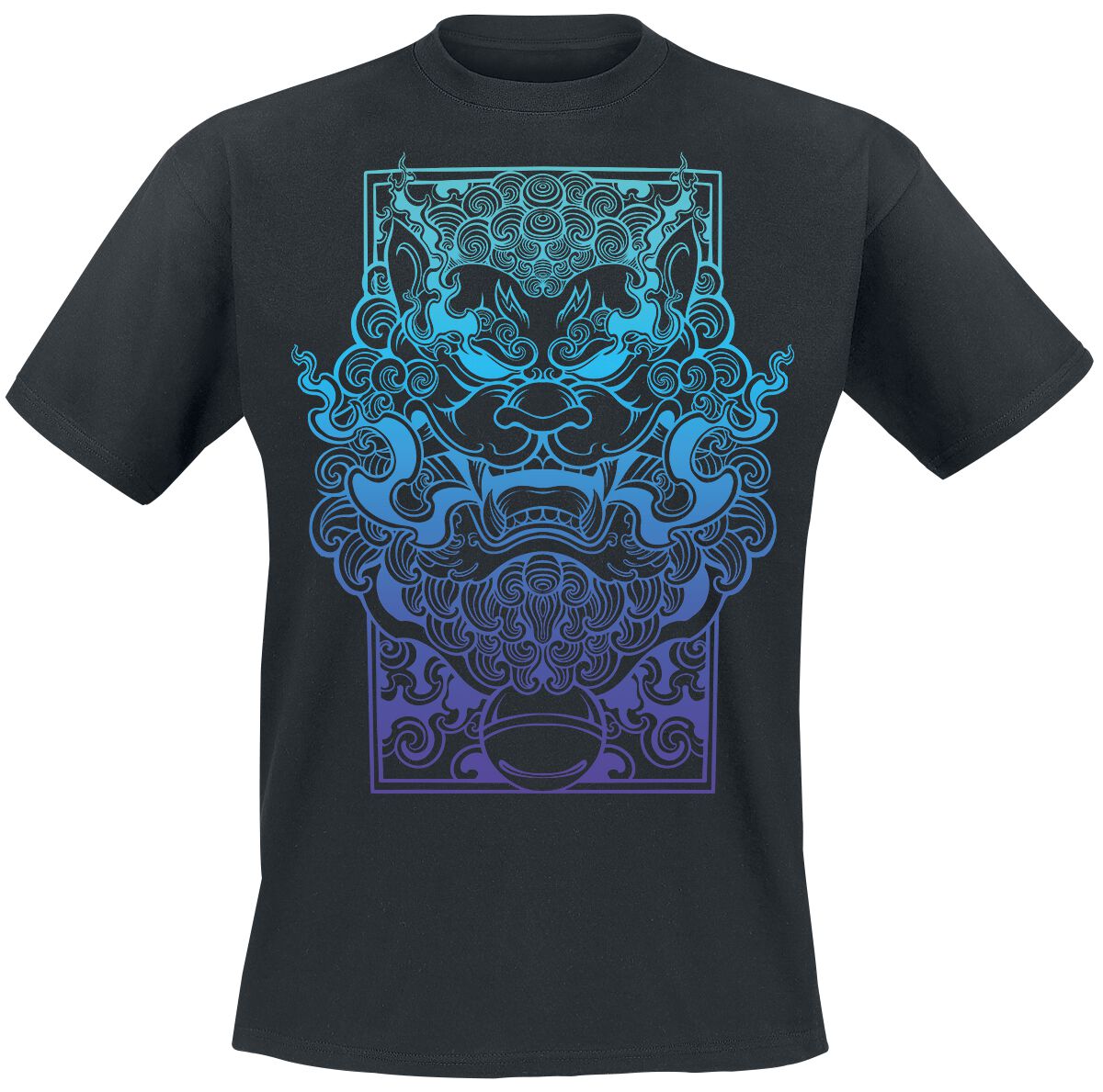NEOMACHI - Gaming T-Shirt - KOMAINU - S bis 4XL - für Männer - Größe L - schwarz