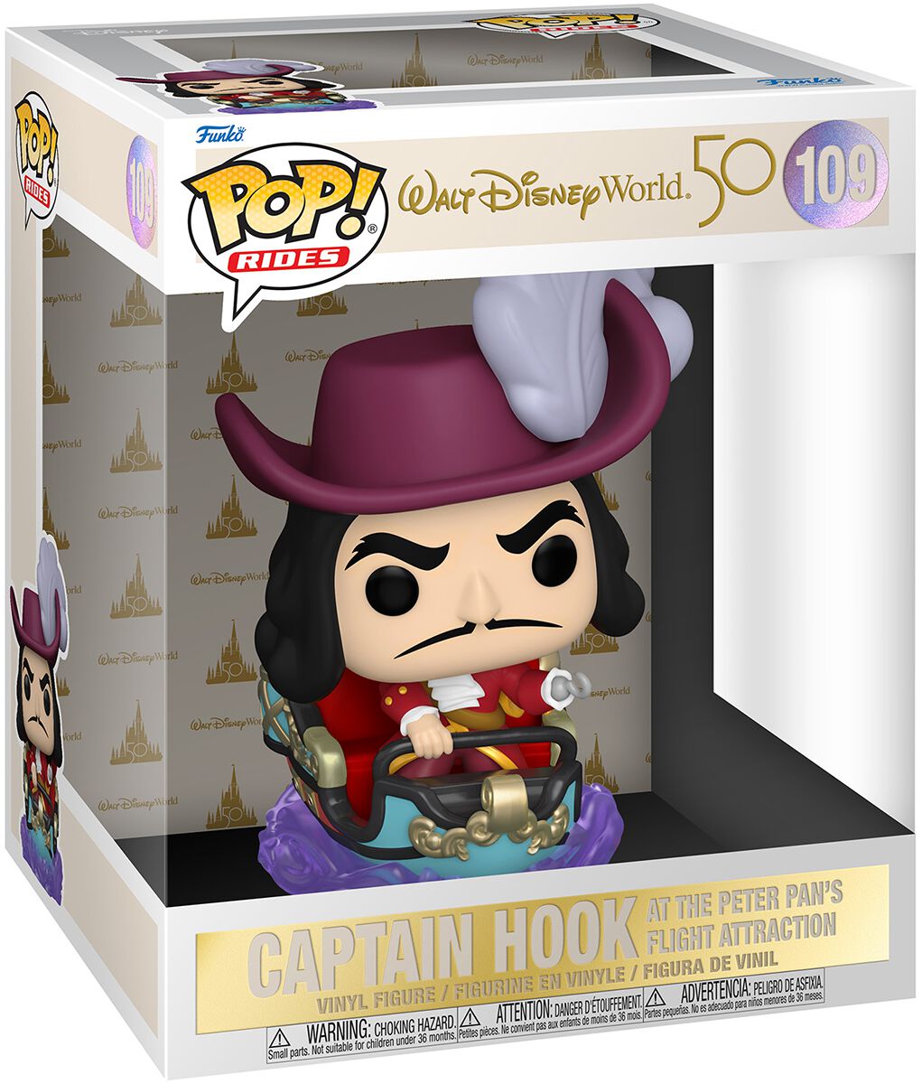 Walt Disney World 50th Captain Hook on Peter Pans Flight Attraction (Pop! Ride) Vinyl Figur 109 Funko Pop! von Peter Pan