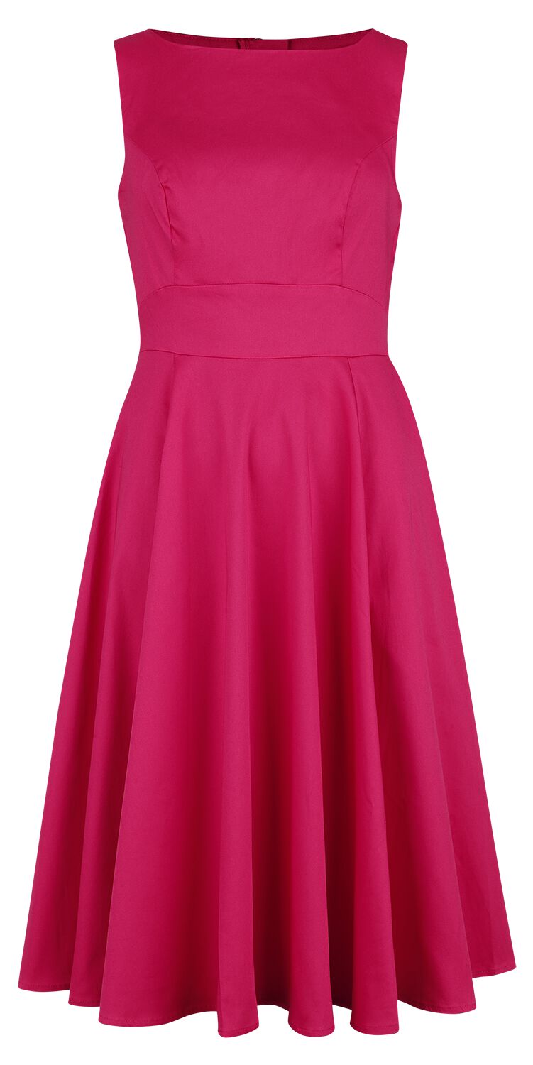 H&R London - Rockabilly Kleid knielang - Ravishing Swing Dress - XS bis 4XL - für Damen - Größe L - pink