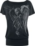 T-Shirt mit Skull-Print, Rock Rebel by EMP, T-Shirt
