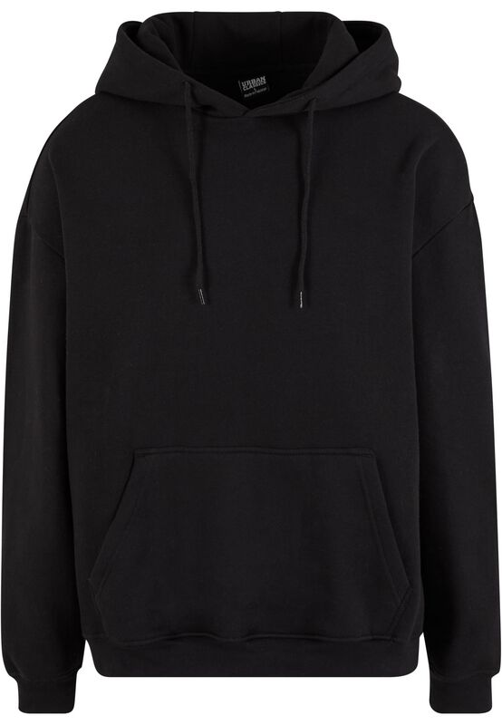 Urban Classics Nero Felpa Con Cappuccio Oversize Basic - Immagine 2