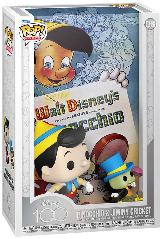Funko POP! Movie Poster - Disney100 Pinocchio & Jimmy Cricket Vinyl Figur 08