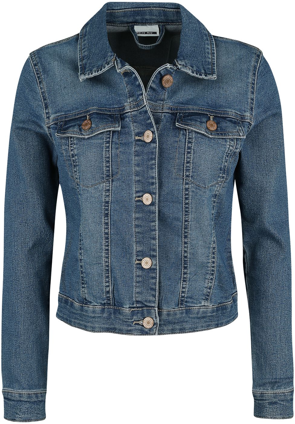 Image of Giubbetto di jeans di Noisy May - Debra Denim Jacket - XS a XXL - Donna - blu