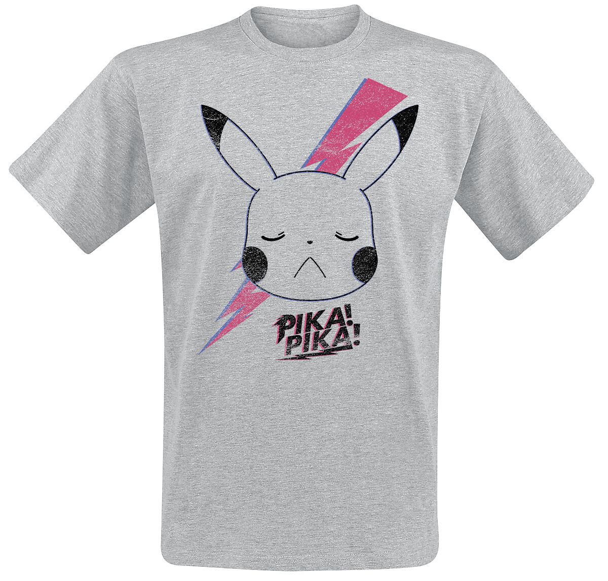 Pikachu T-Shirt grau meliert von Pokémon