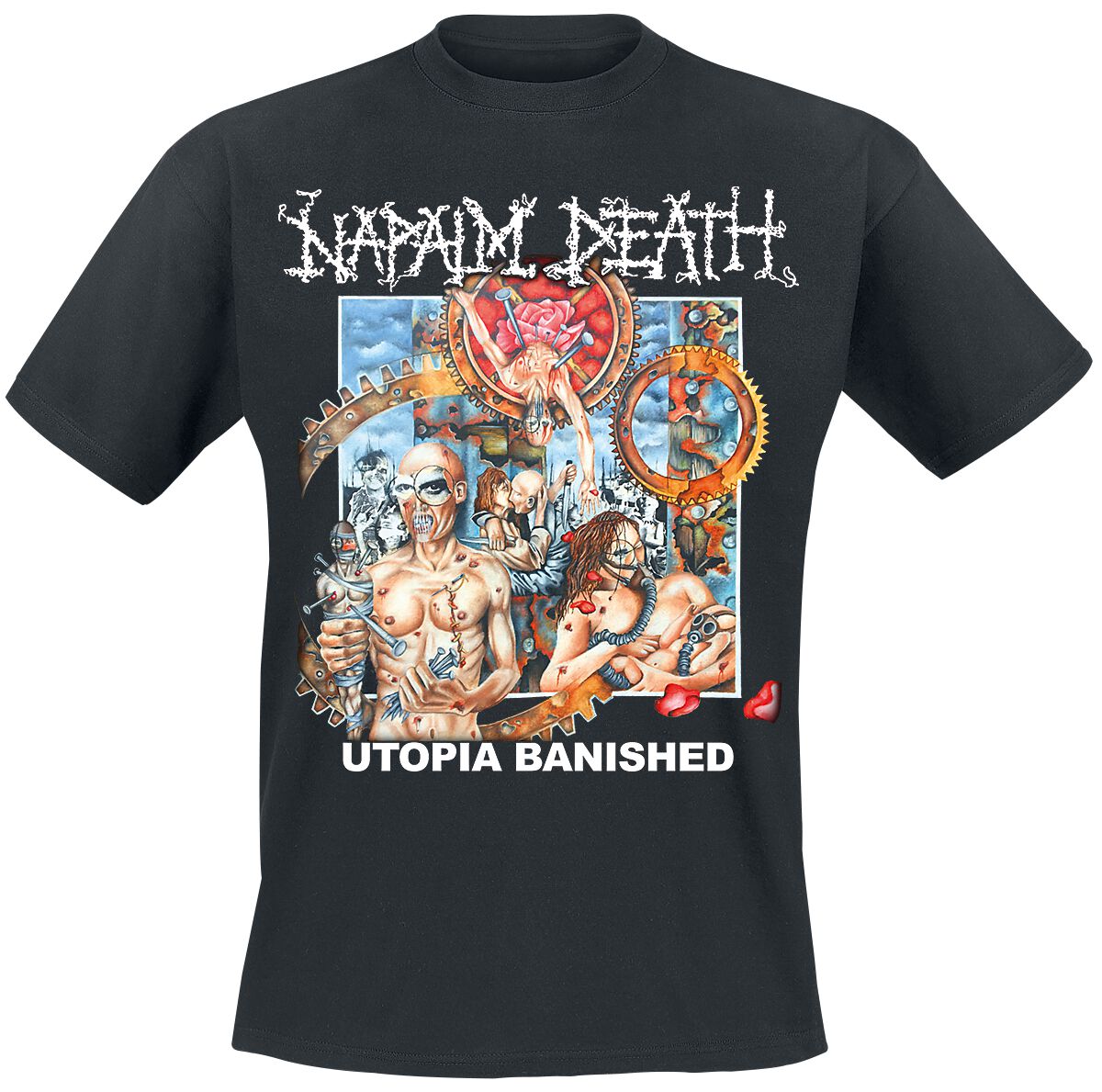 Image of Napalm Death Utopia Banished T-Shirt schwarz