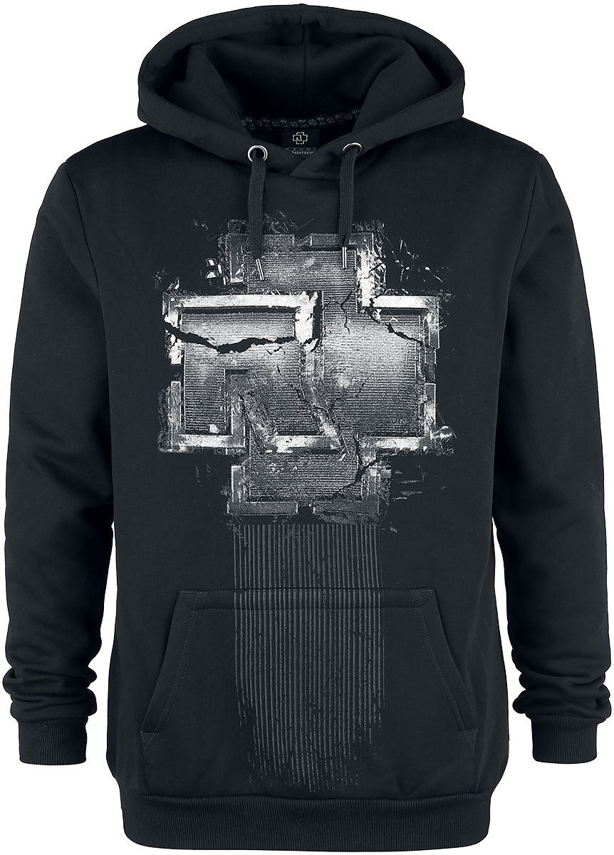 Rammstein - Broken Logo - Hooded sweatshirt - black image