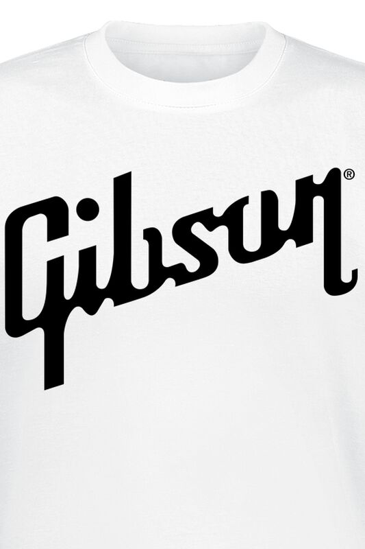Männer Bekleidung Black Logo| Gibson T-Shirt