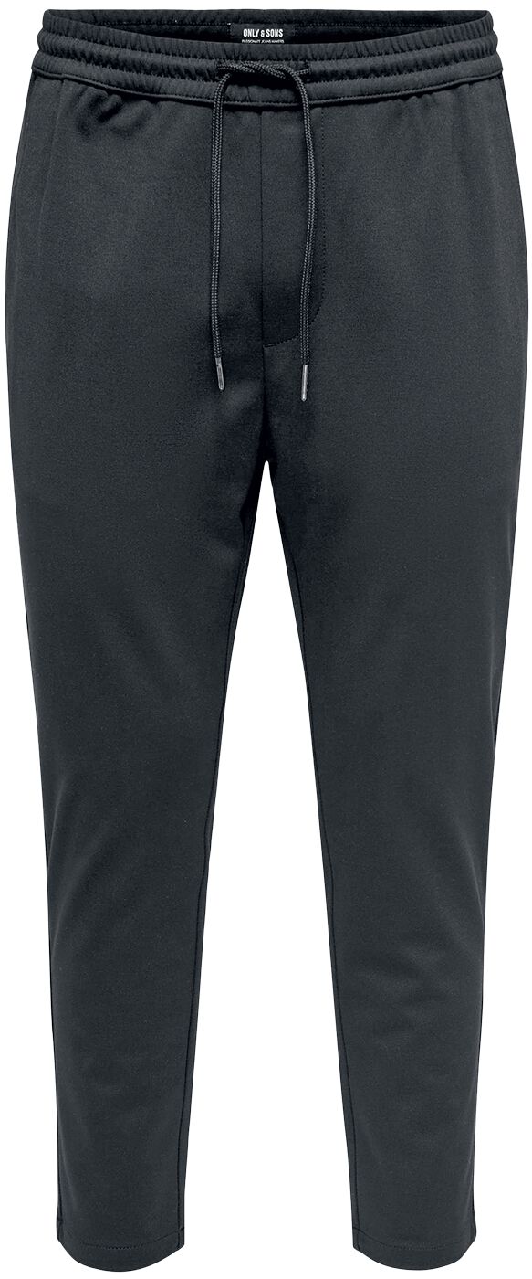 ONLY and SONS ONSLinus cropped tracksuit bottoms Tracksuit Trousers black