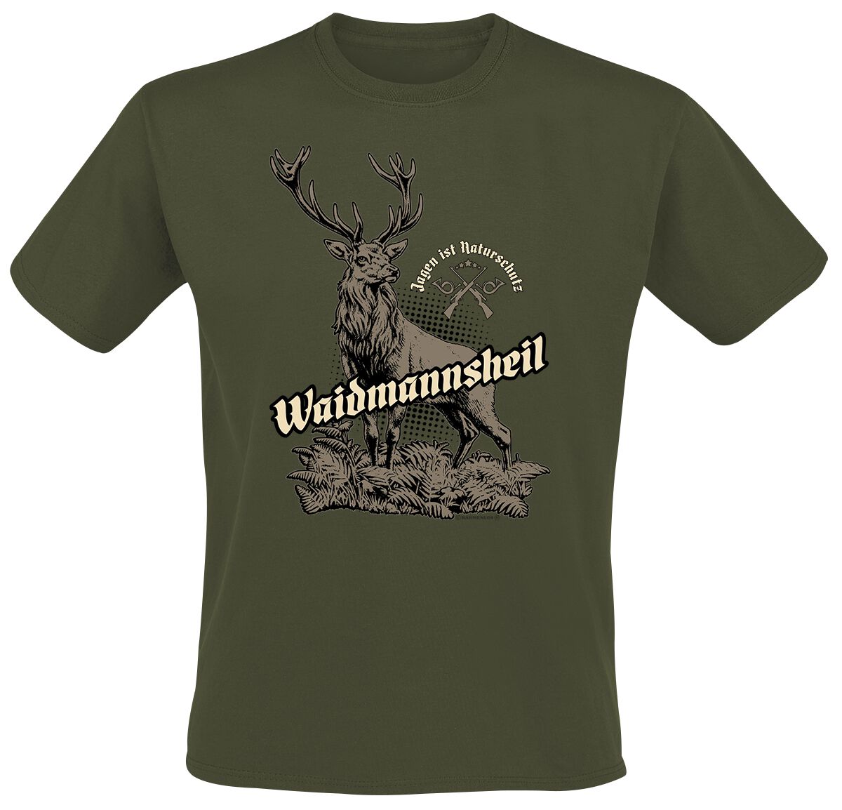 Waidmannsheil T-Shirt grün von Sprüche