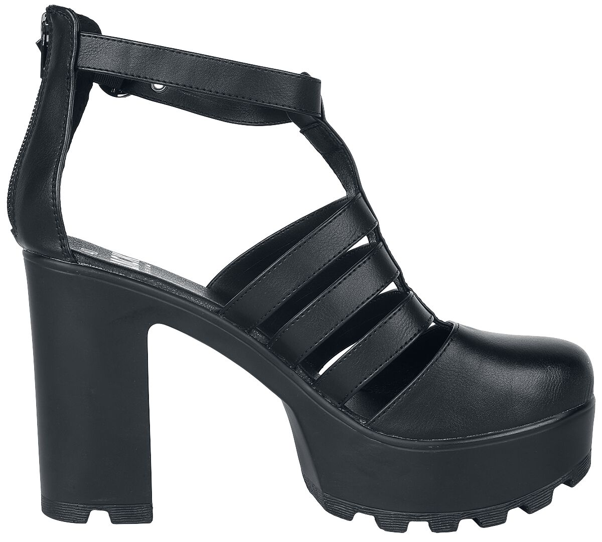 Plateau High Heels Black Premium by EMP High Heel EMP