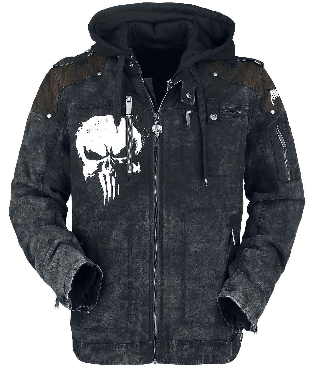 The Punisher Skull Winterjacke schwarz in XL