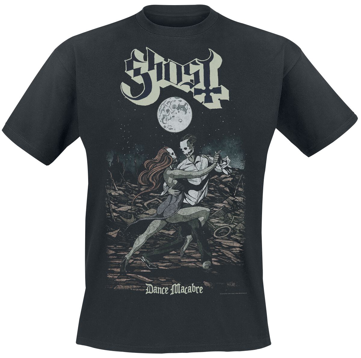 Ghost T-Shirt - Dance Macabre - S bis 4XL - für Männer - Größe XL - schwarz  - Lizenziertes Merchandise!