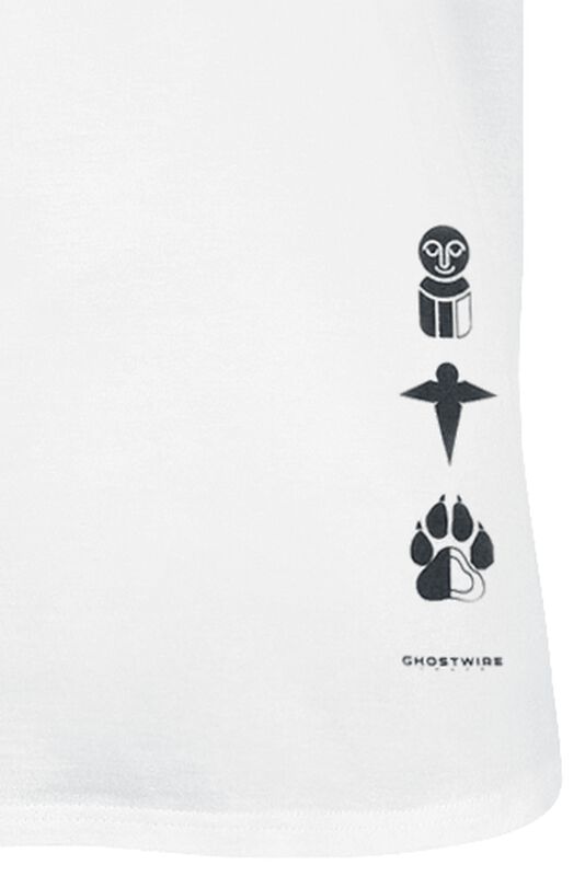 Gaming Bekleidung Black Kanji Symbols | Ghostwire Tokyo T-Shirt