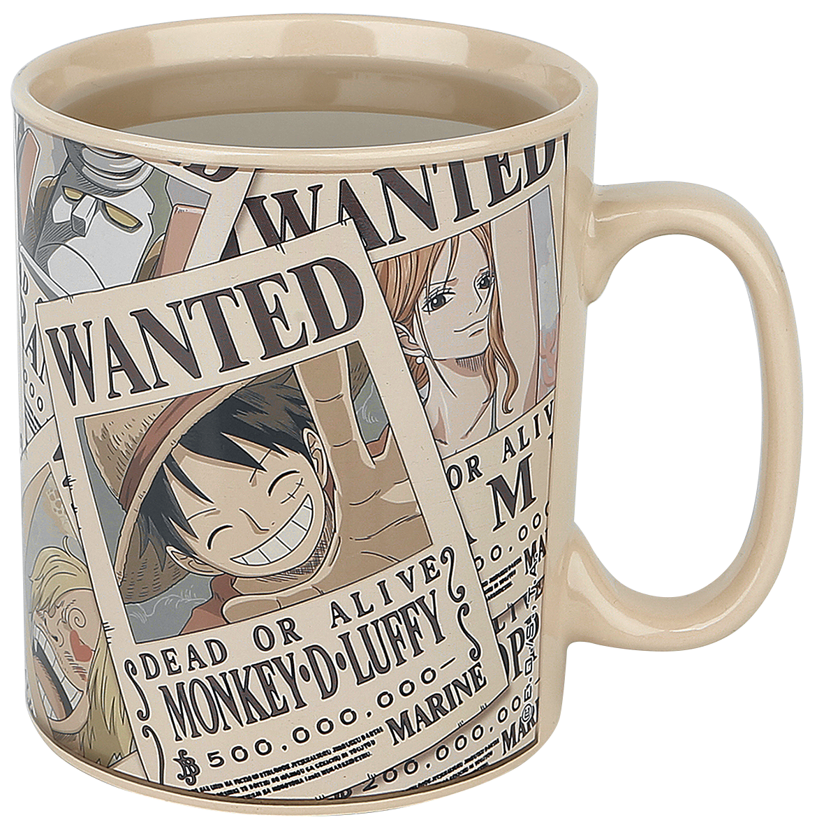 One Piece Wanted - Tasse mit Thermoeffekt Tasse multicolor