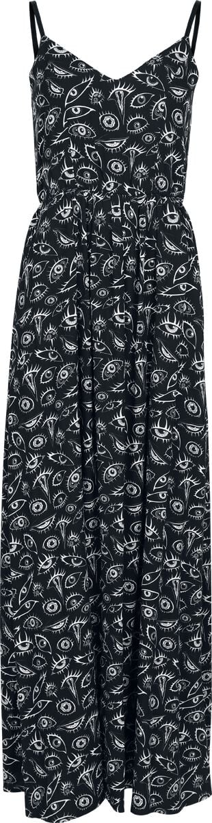 🏷️ Robe longue Gothic de Gothicana by EMP - The Void Viskosekleid mit Schlitzen - pour Femme