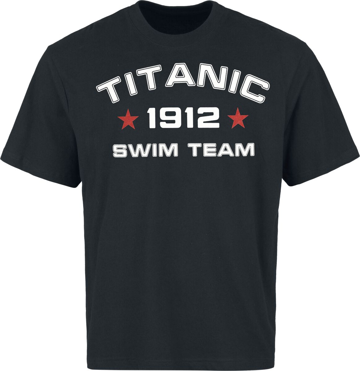 T-Shirt Oversize Fun de Titanic - Titanic Swim Team 1912 - Oversize - S à 3XL - pour Homme - noir