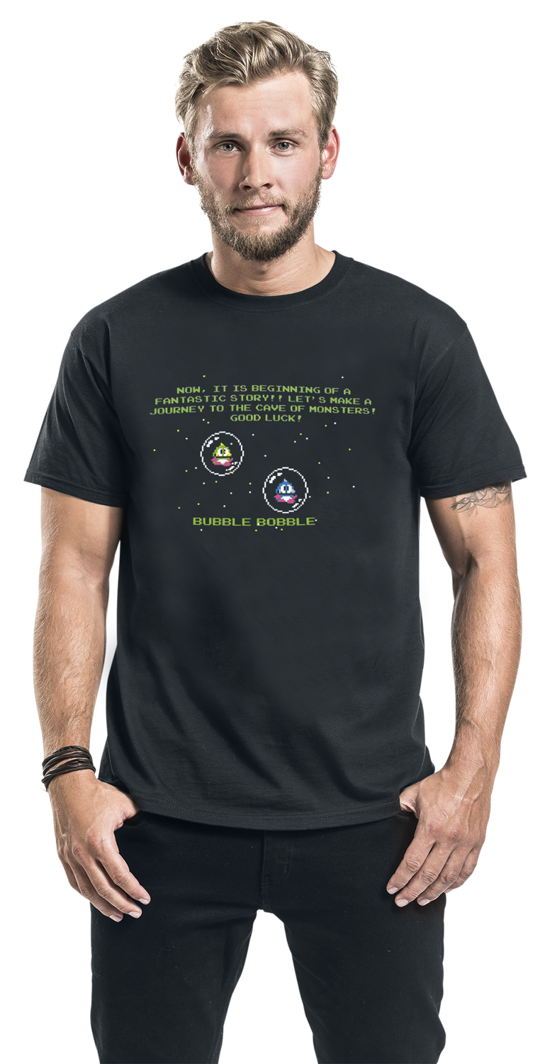 Bubble Bobble Start! T-Shirt schwarz