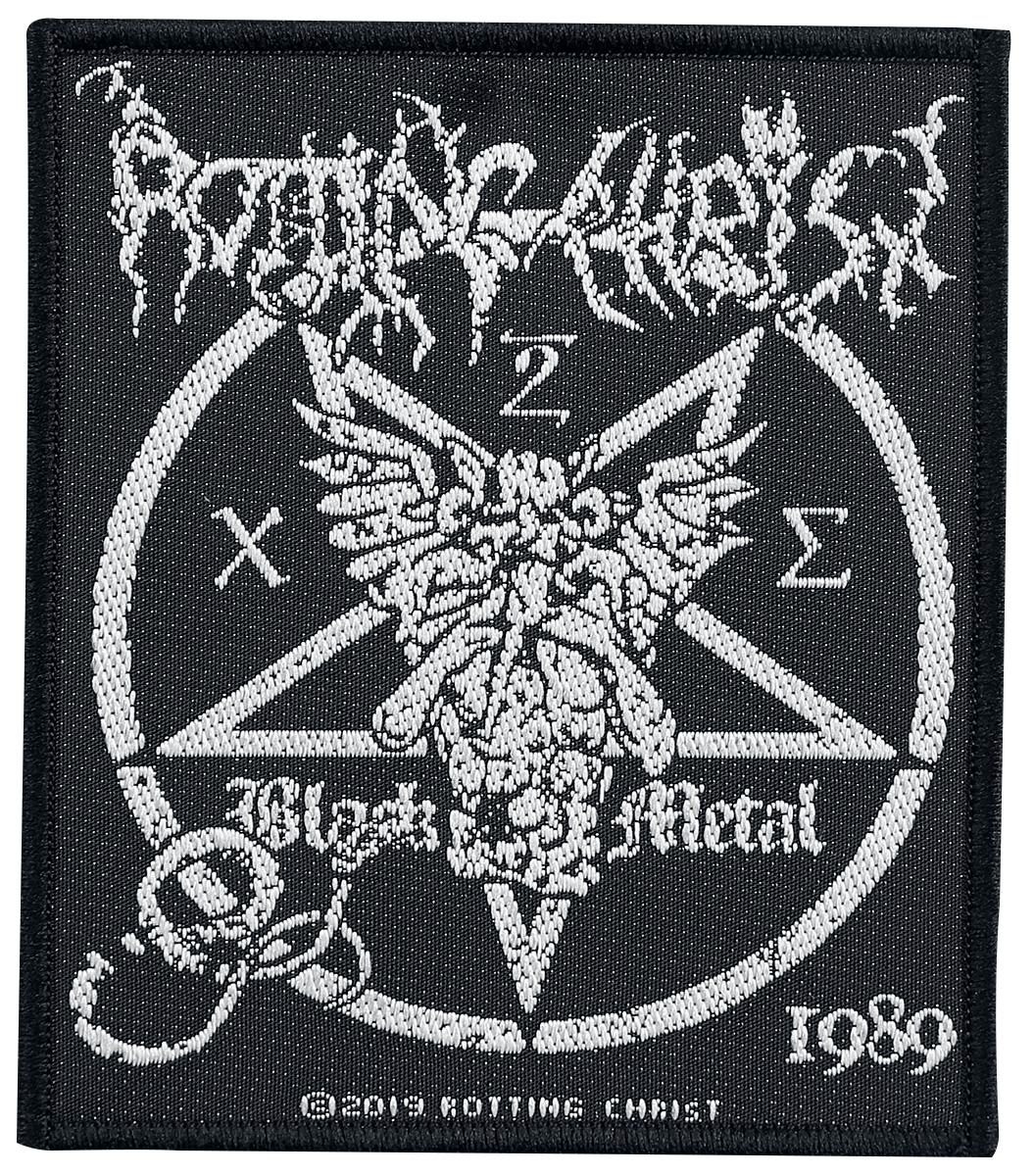Rotting Christ - Black Metal - Patch - schwarz| weiß