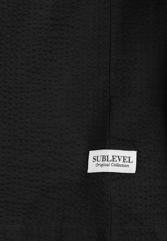 Thumbnail - Sublevel SEERSUCKER RESORT SHIRT Kurzarmhemd schwarz in M