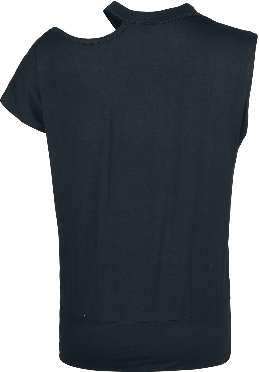 4068143325134 - Essential T-Shirt mit Off-Shoulder T-Shirt schwarz in XL