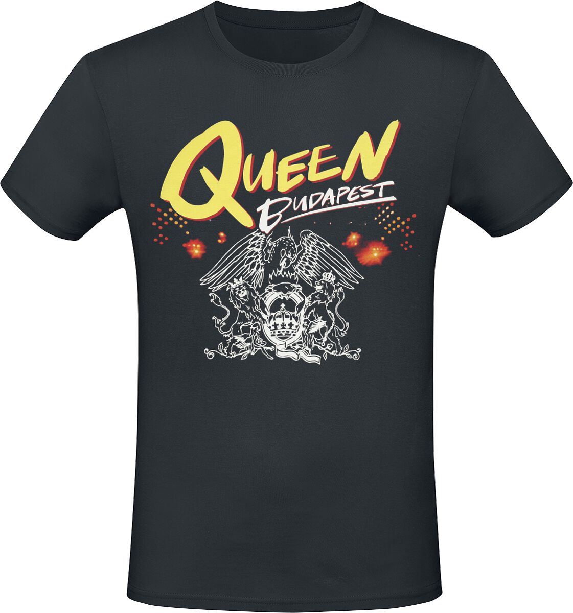T-Shirt Manches courtes  de Queen - Logo Crest - S à 5XL - pour Homme - noir