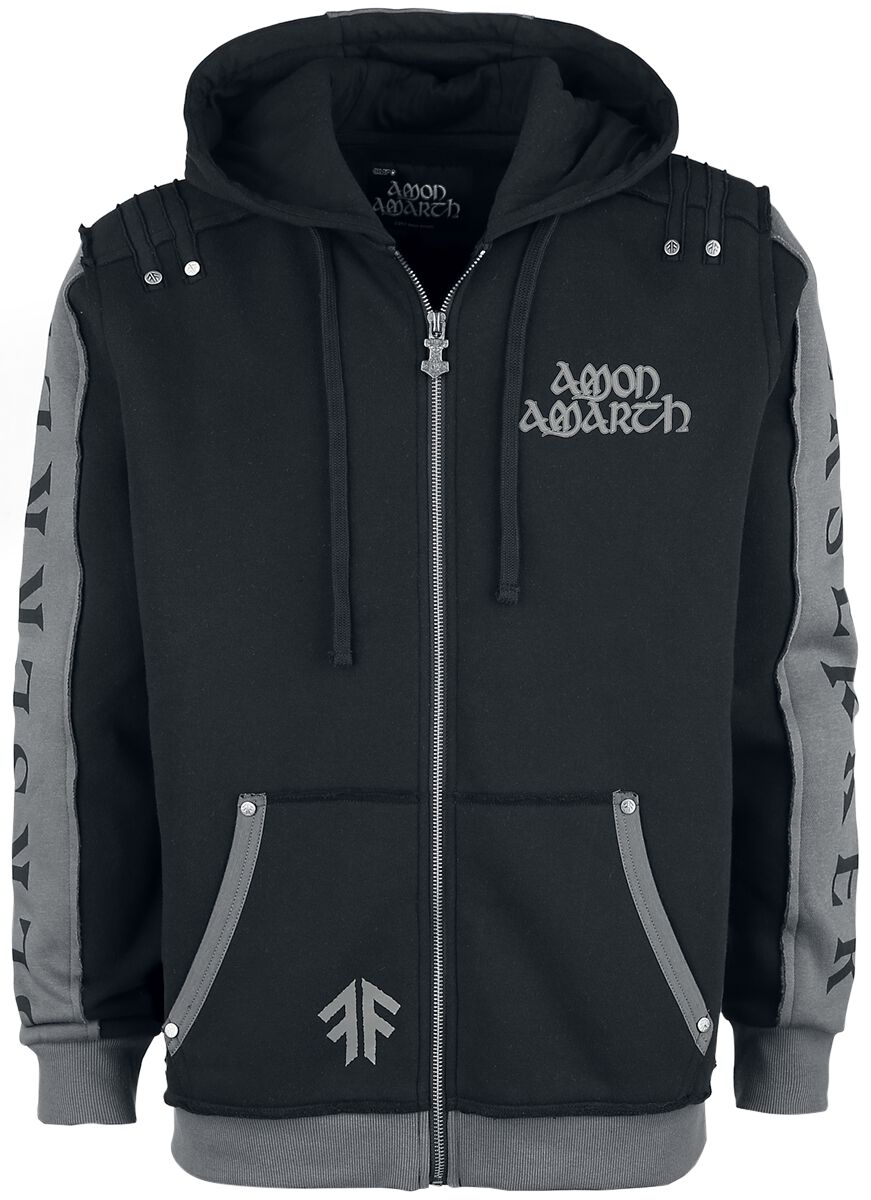 Amon Amarth Kapuzenjacke - EMP Signature Collection - S bis 4XL - für Männer - Größe M - schwarz  - EMP exklusives Merchandise!