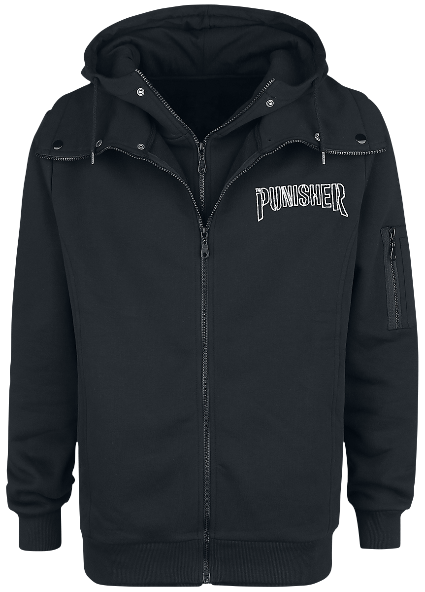 The Punisher - Logo - Hooded zip - black image