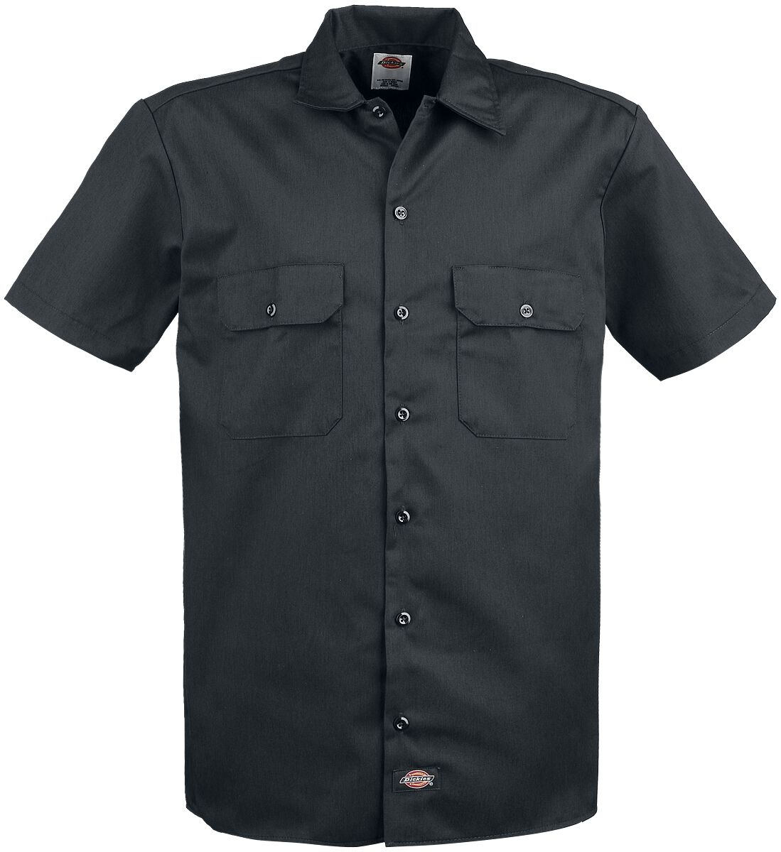 Dickies Short Sleeve Work Shirt Kurzarmhemd schwarz in XL