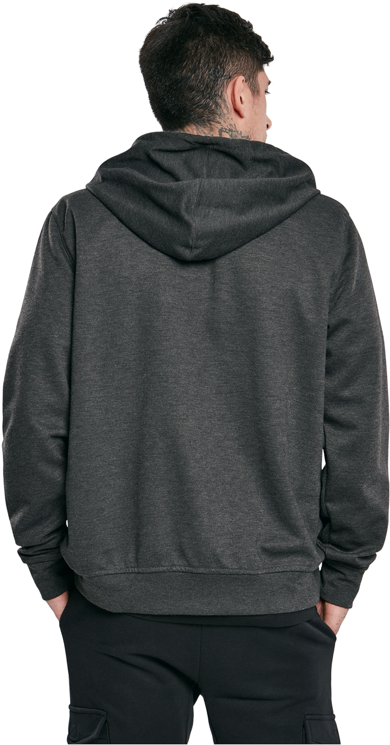 Southpole Taped Tech Fleece Full Zip Hoody Kapuzenjacke grau meliert