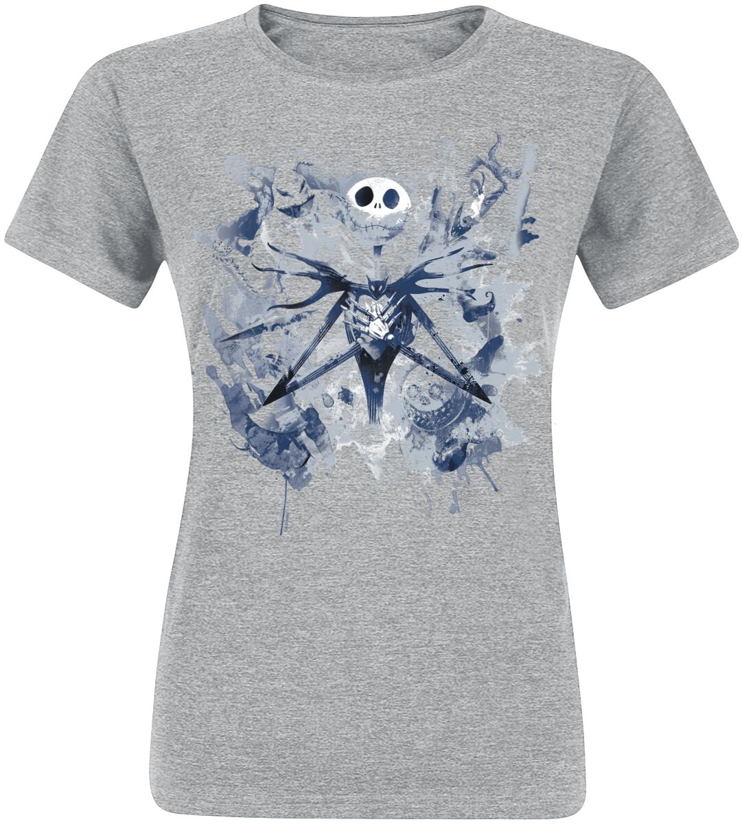 The Nightmare Before Christmas Paint T-Shirt heather grey The Nightmare Before Christmas Paint T-Shirt heather grey