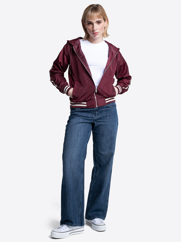 Thumbnail - Lonsdale London Women's hooded windbreaker Windbreaker burgund in M