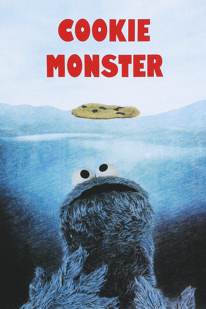 Sesamstraße T-Shirt - Cookie Monster - L bis XXL - für Männer - Größe XXL - weiß  - EMP exklusives Merchandise!