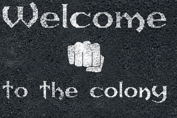 Gothic Welcome To The Colony Fußmatte multicolor - 50.02% Rabatt