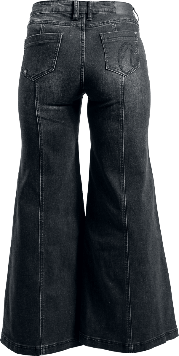 4068143245302 - Ruby - Wide Leg Jeans Jeans schwarz in W29L30 4068143245302 - Ruby - Wide Leg Jeans Jeans schwarz in W29L30