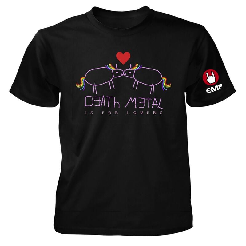 4068143448703 - Einhorn T-Shirt schwarz in 3XL