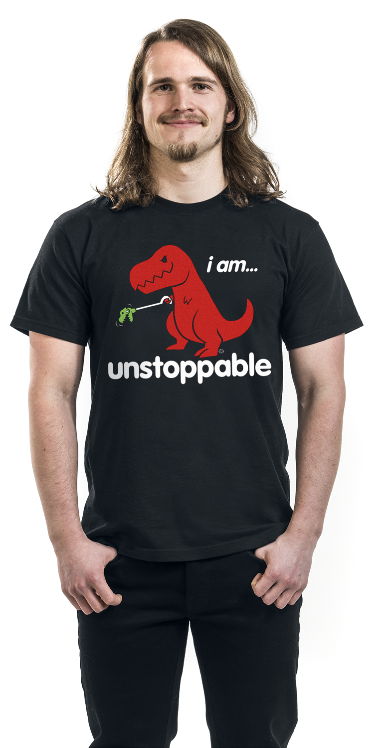 Goodie Two Sleeves I Am ... Unstoppable T-Shirt schwarz