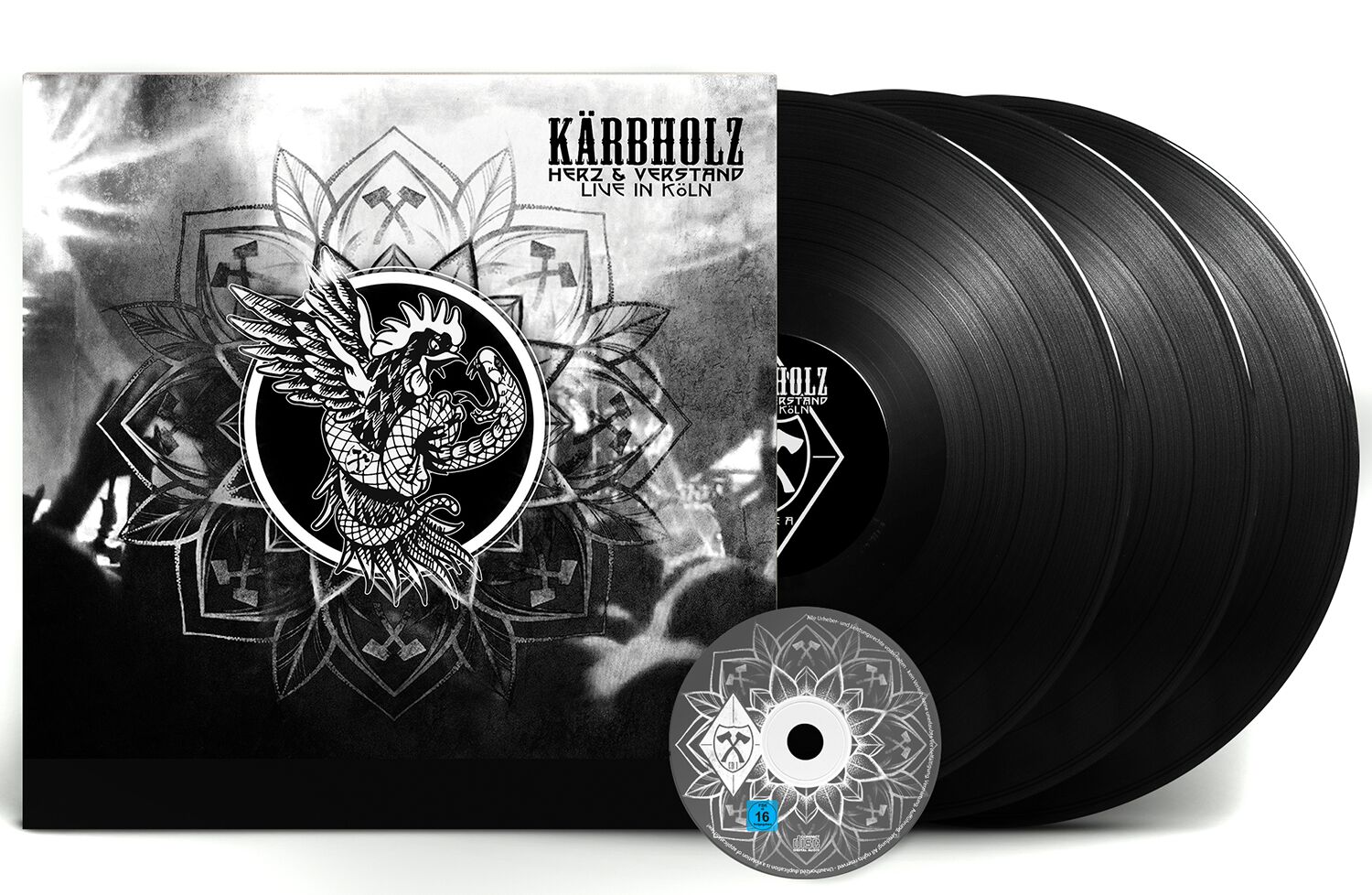 Kärbholz Herz & Verstand – Live in Köln LP multicolor