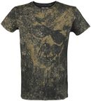 Crinkle Skull, Black Premium by EMP, T-Shirt