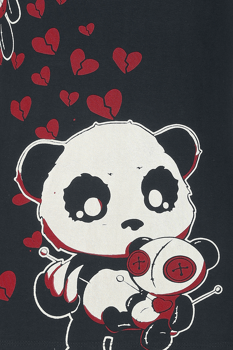 Cupcake Cult Voodoo Panda T-Shirt T-Shirt schwarz