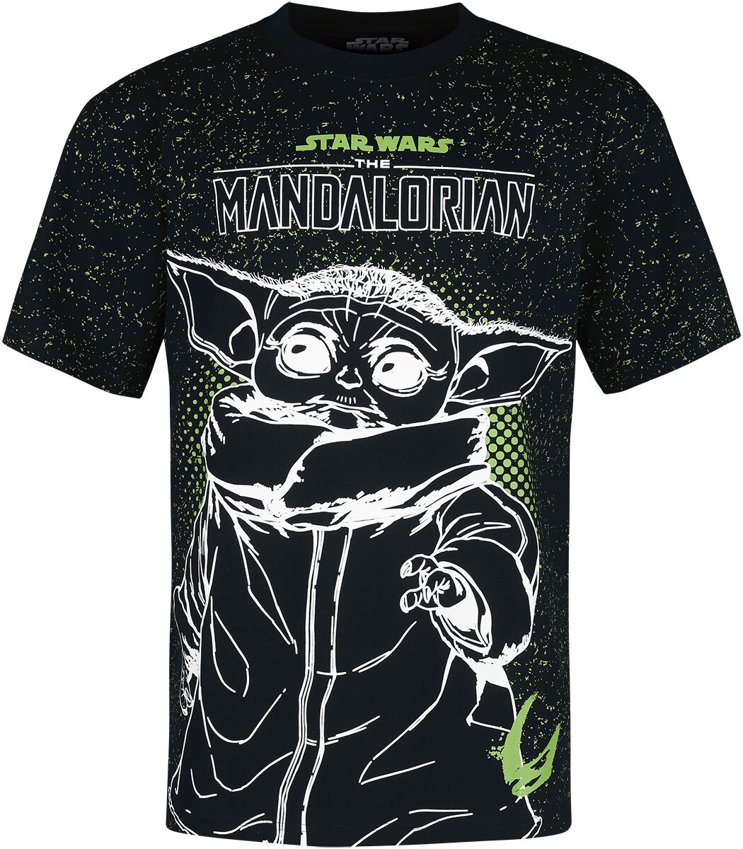 Star Wars T-Shirt - The Mandalorian - Grogu - S bis L - für Männer - Größe S - multicolor  - Lizenzierter Fanartikel