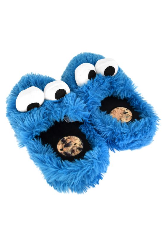 Sesame Street Pantoffel - Cookie Monster - EU35-37 tot EU 41-43 - blauw