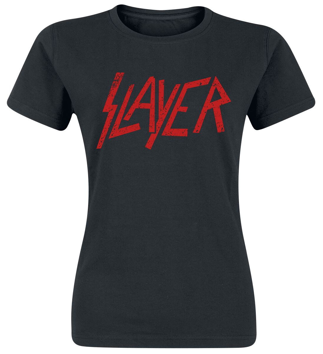 Image of Slayer Logo Girl-Shirt schwarz