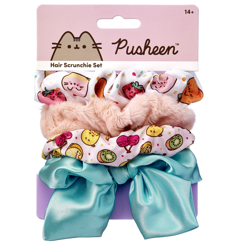 Thumbnail - Pusheen Fruit - 4er Set Haargummi multicolor